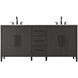 Millie 72 X 35 inch Mocha Brown Bathroom Vanity Cabinet
