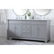 Wesley 72 X 22 X 35 inch Grey Vanity Sink Set