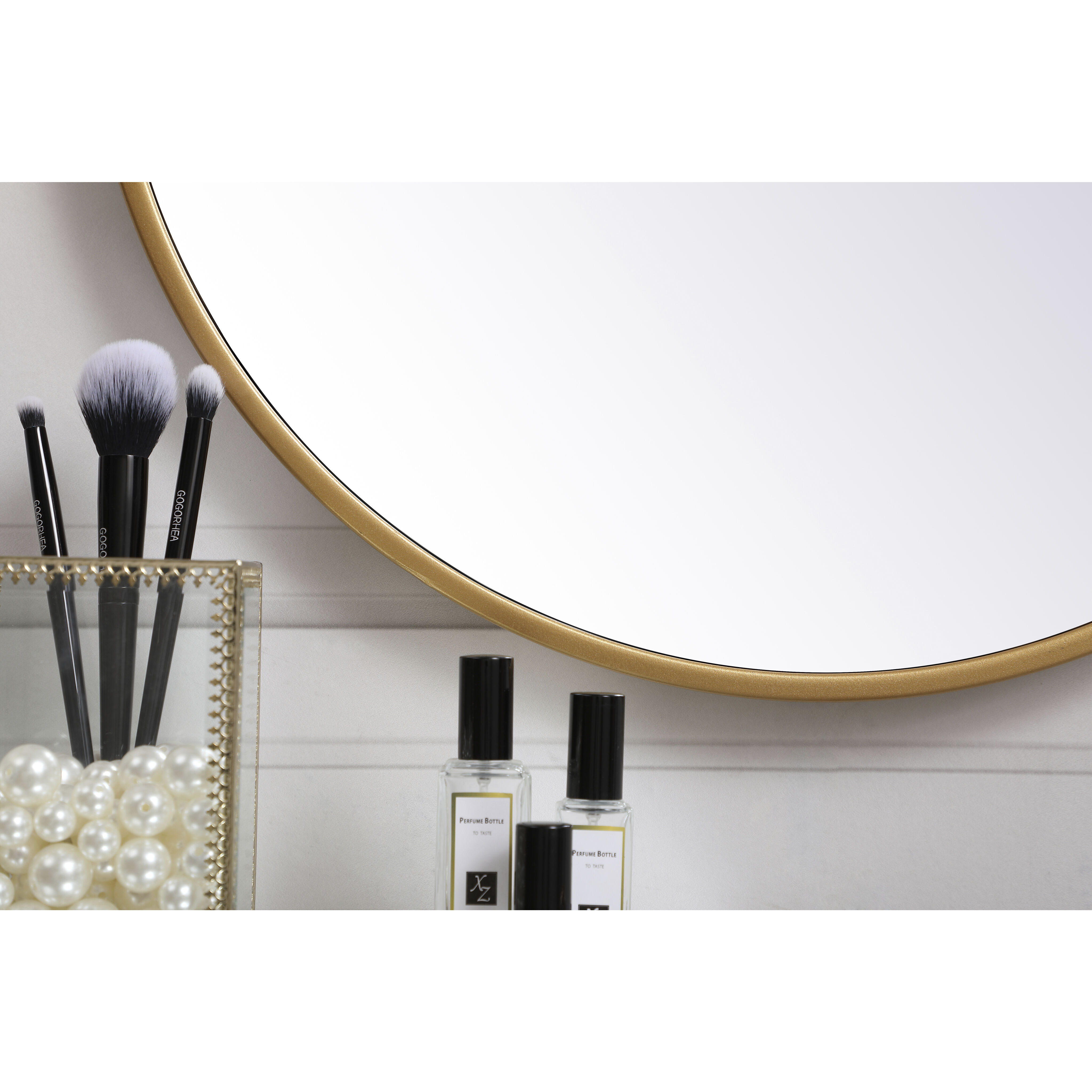 Eternity 18 X 18 inch Brass Wall Mirror