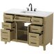 Virginia 48 X 35 inch Honey Brown Bathroom Vanity Cabinet