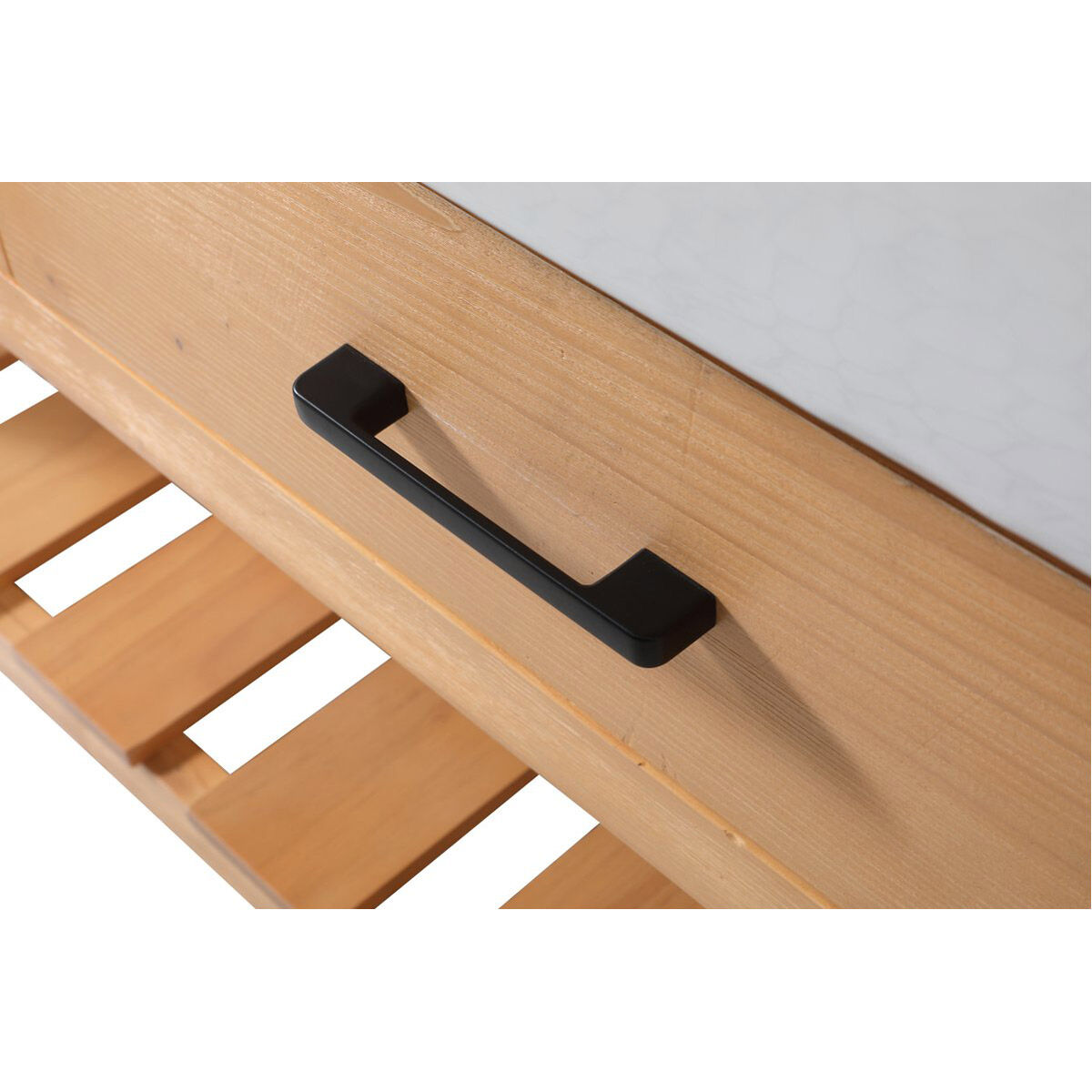 Clement 60 X 22 X 34.13 inch Natural Wood Bathroom Vanity Cabinet