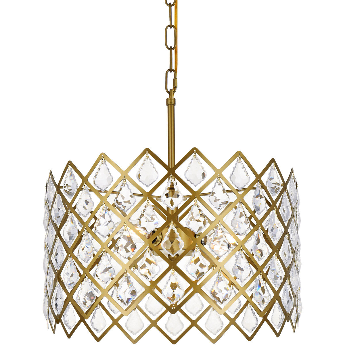 Lyla 3 Light 16 inch Brass Pendant Ceiling Light