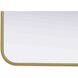 Remy 30 X 30 inch Brass Mirror
