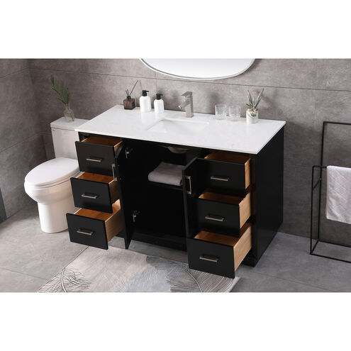 Hayes 54 X 22 X 35 inch Black Vanity Sink Set