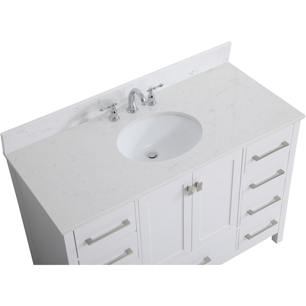 Irene 48 X 22 X 34 inch White Vanity Sink Set
