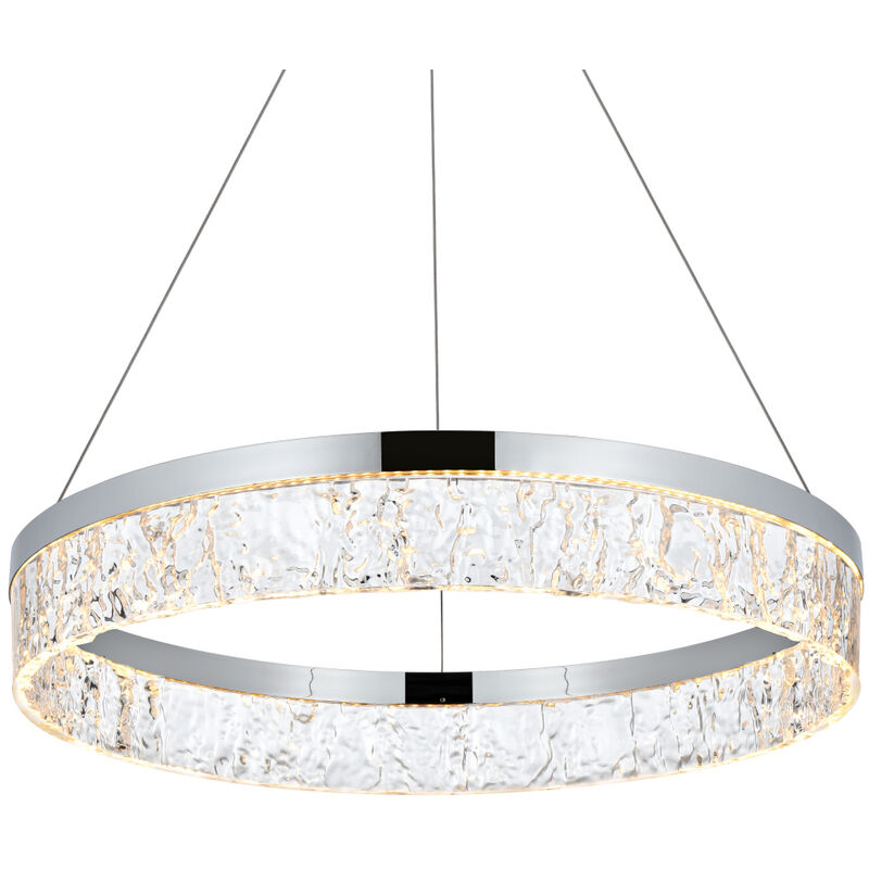 Elegant Lighting 2050D22C Linden 1 Light 22 inch Chrome