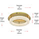 Bowen 1 Light 18 inch Satin Gold Flush Mount Ceiling Light