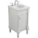 Lexington 19 X 18 X 35 inch Antique White Vanity Sink Set 