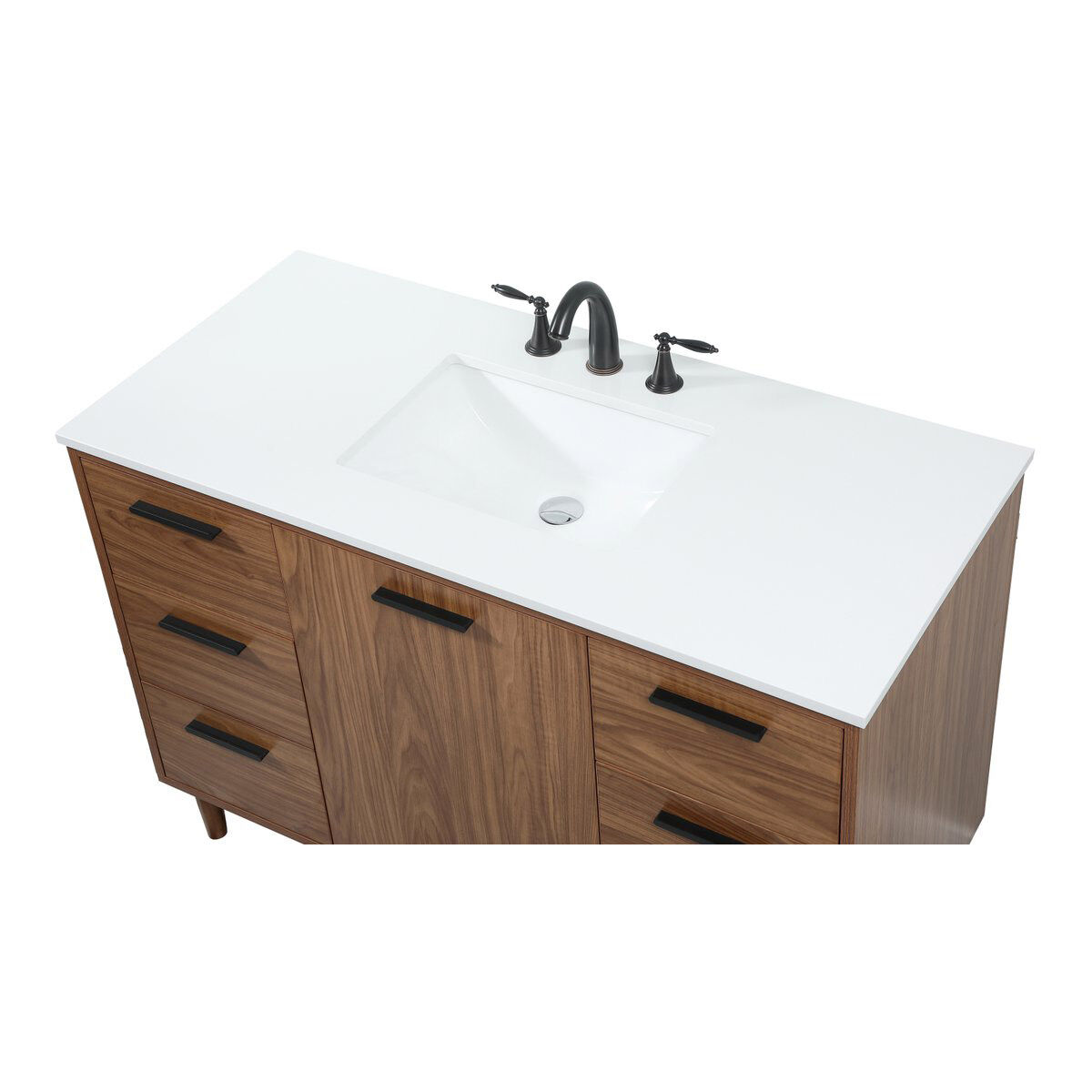 Baldwin 48 X 22 X 34 inch Walnut Brown Vanity Sink Set in Not Included