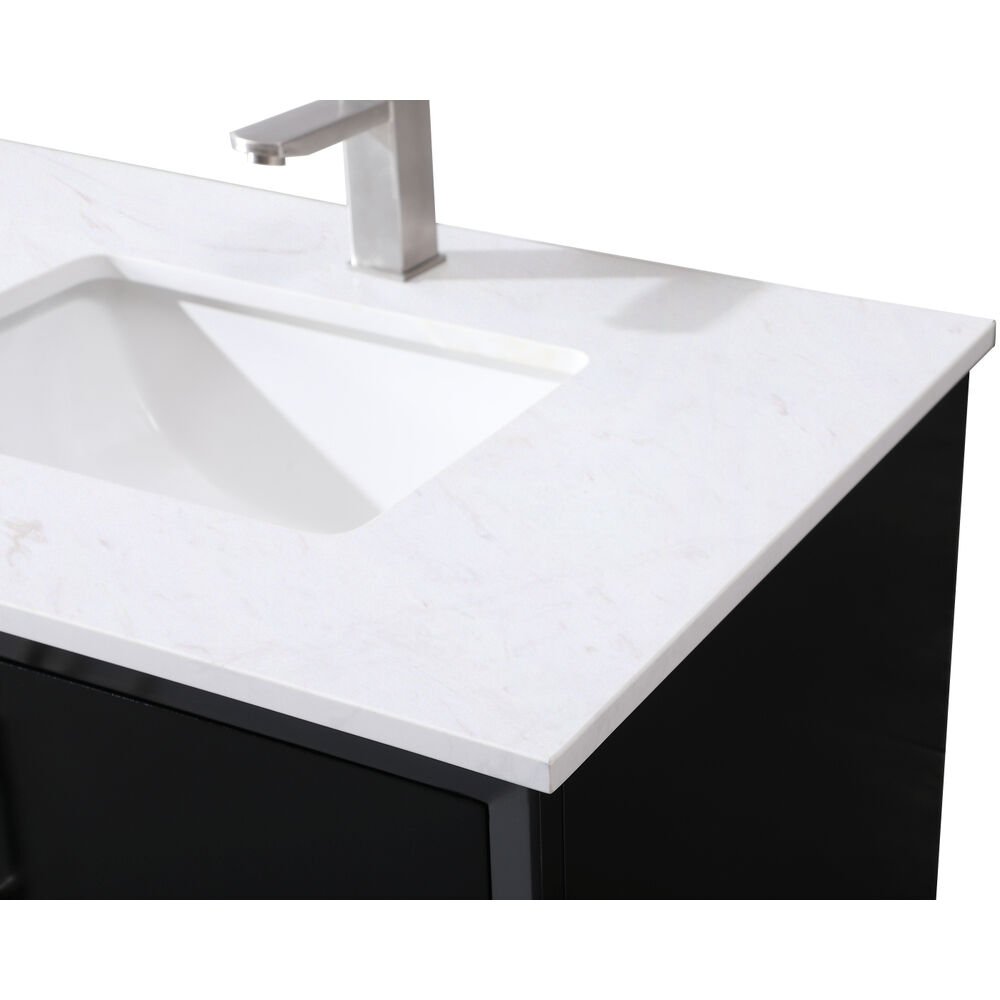 Hayes 72 X 22 X 35 inch Black Vanity Sink Set