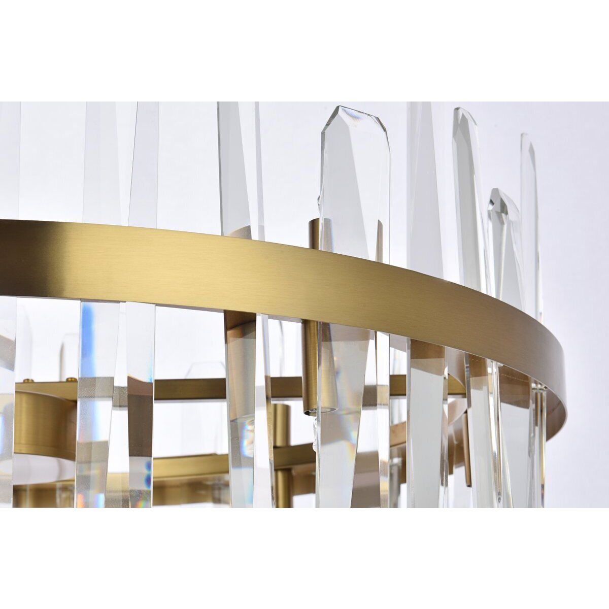Serena 14 Light 25 inch Satin Gold Pendant Ceiling Light