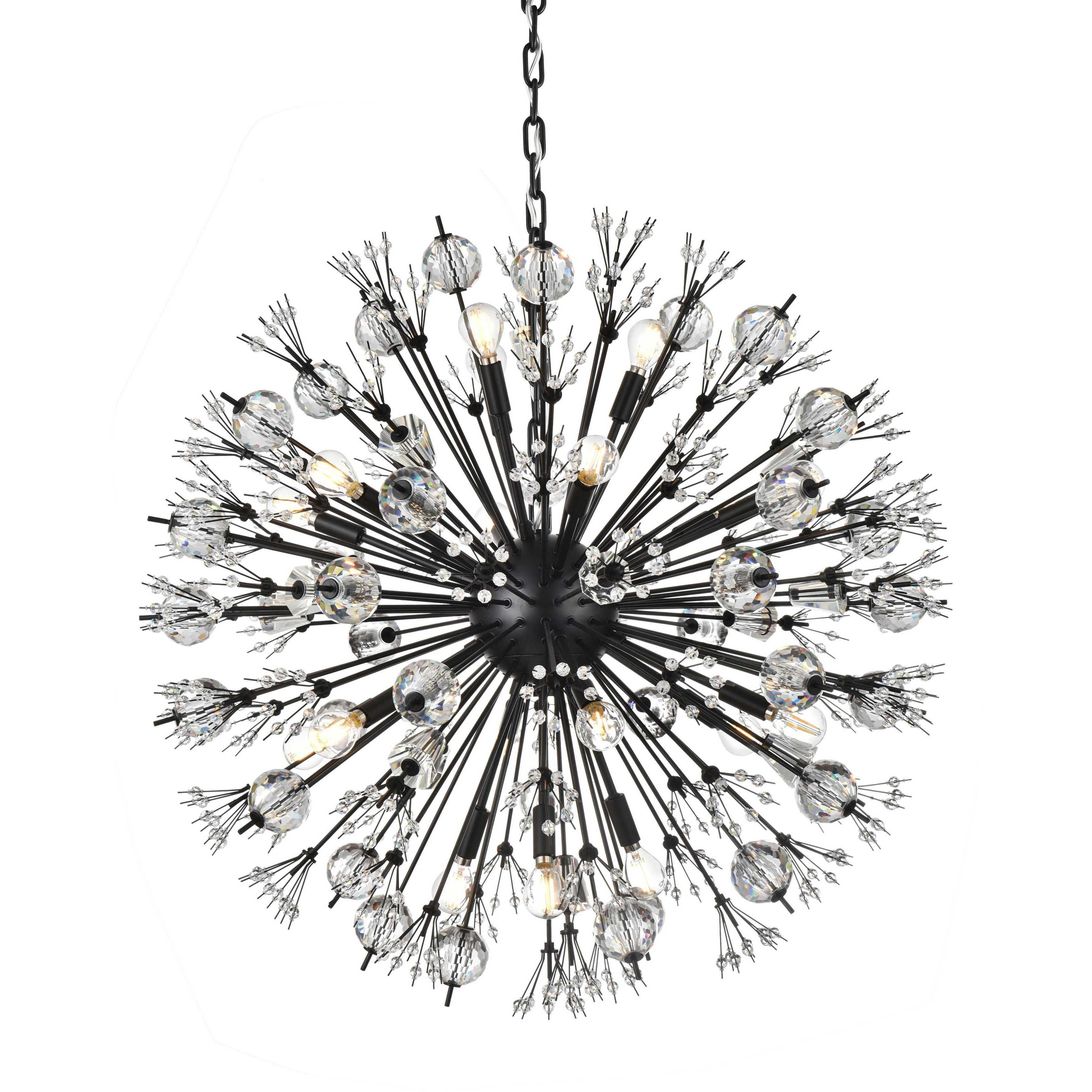 Vera 18 Light 32 inch Black Pendant Ceiling Light