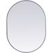 Asha 36 X 27 inch Silver Mirror in 27 x 36