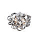 Ritz 4 Light 14 inch Chrome Flush Mount Ceiling Light