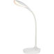 Illumen 25 inch 5 watt Glossy White LED Desk Lamp Portable Light, with USB Port