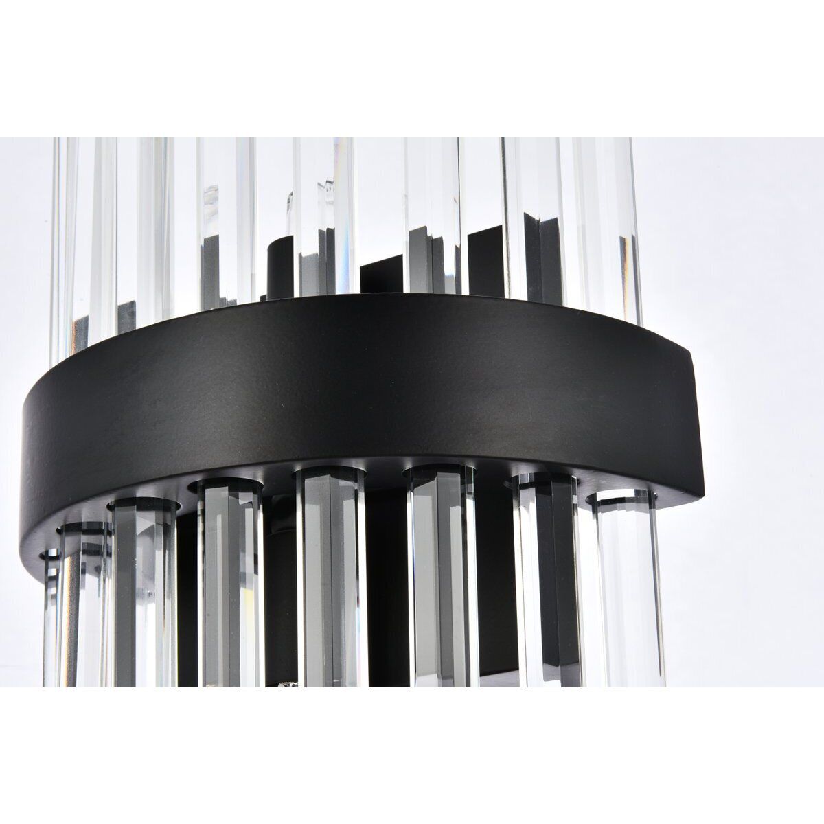 Dallas 2 Light 8 inch Black Bath Sconce Wall Light