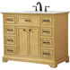 Americana 42 X 22 X 35 inch Natural Wood Vanity Sink Set