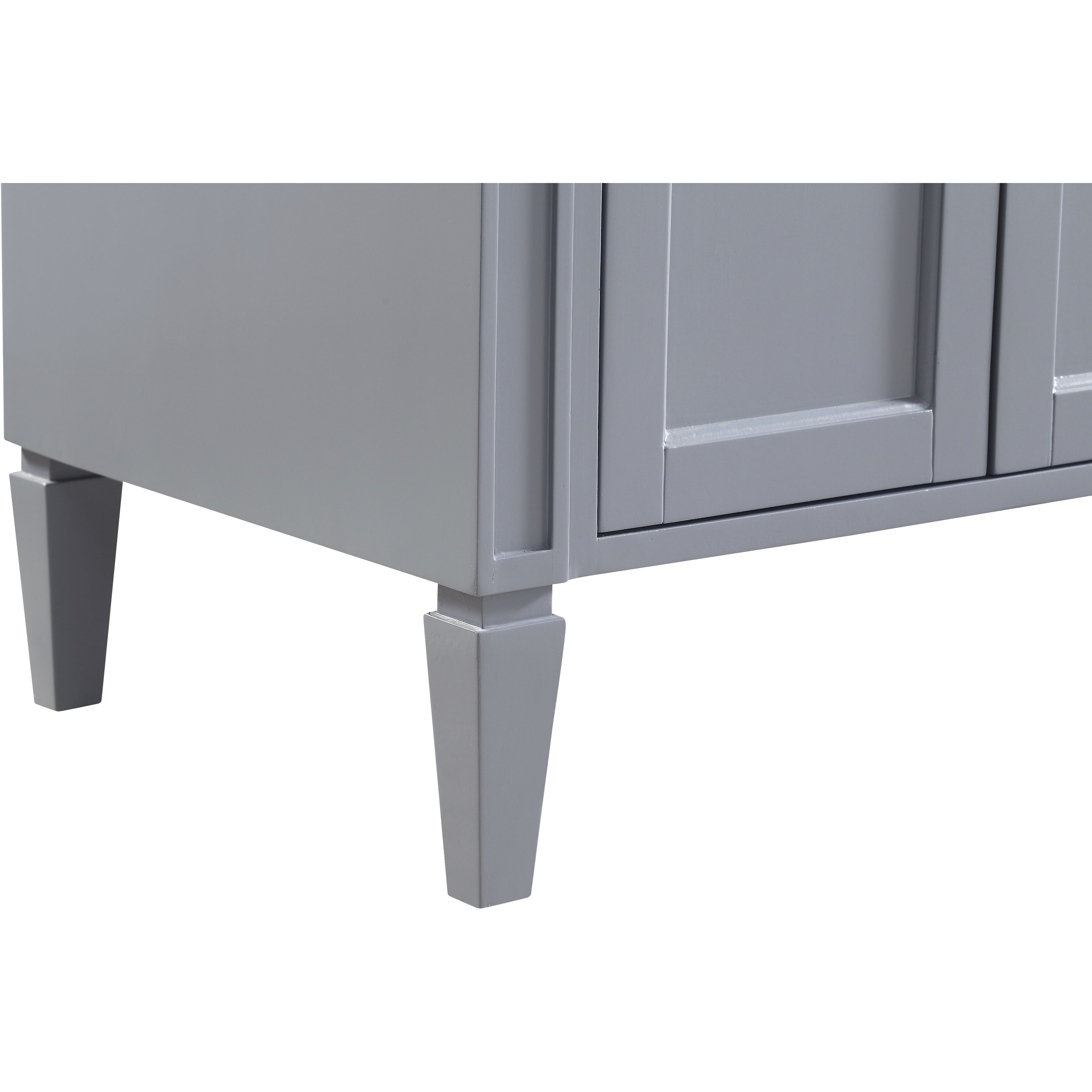 Park Avenue 60 X 35 inch Grey with Carrara White Marble Vanity Set in Gray