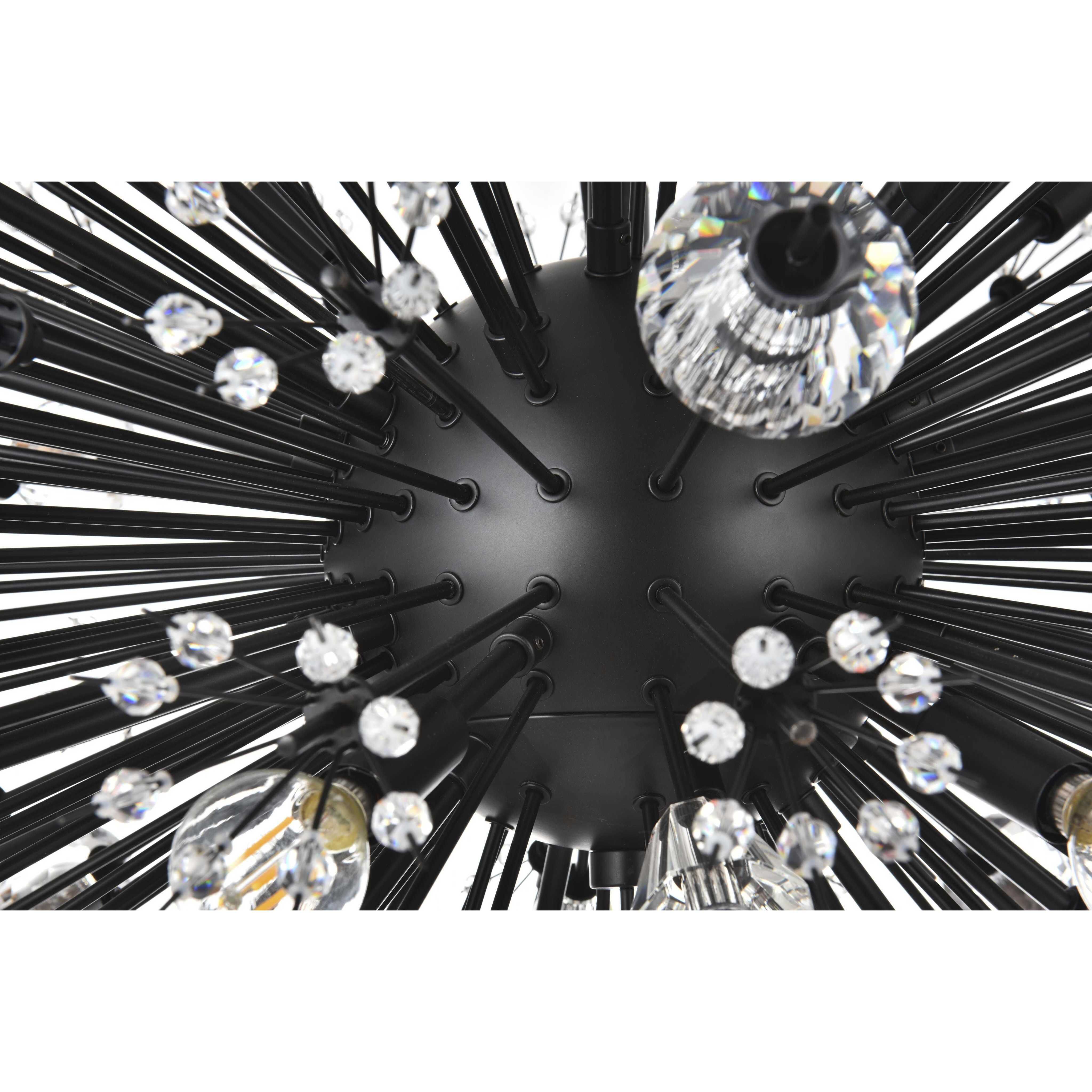 Vera 38 Light 25 inch Black Pendant Ceiling Light