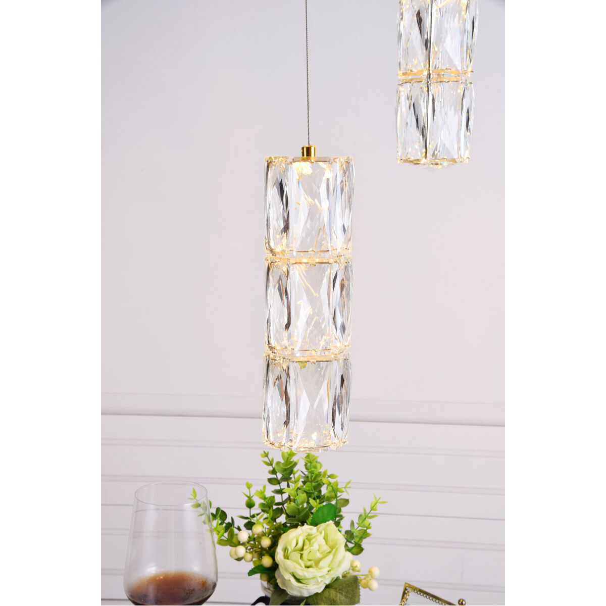 Polaris LED 12 inch Gold Pendant Ceiling Light