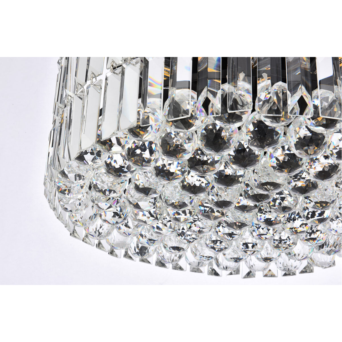 Maxime 12 Light 20 inch Black and Clear Chandelier Ceiling Light