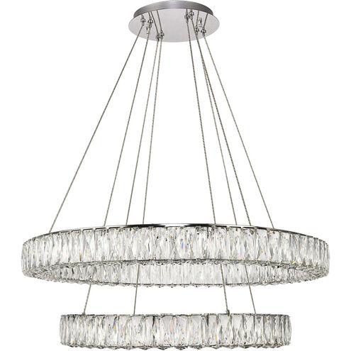 Monroe LED 32 inch Chrome Chandelier Ceiling Light