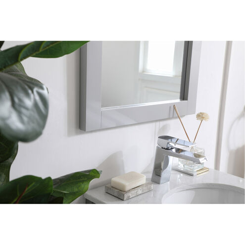 Aqua 32 X 18 inch Grey Wall Mirror