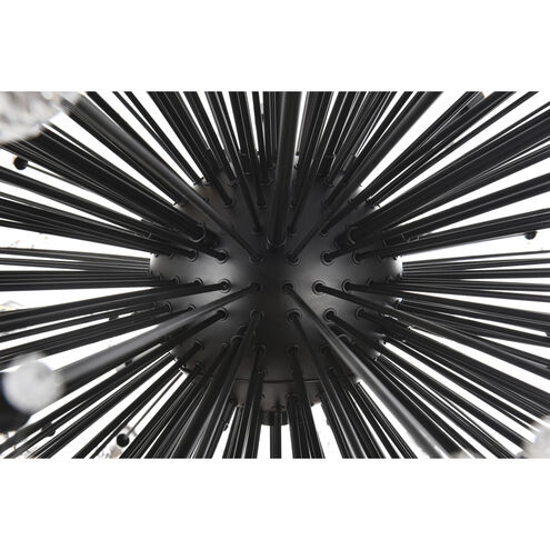 Vera 90 Light 50 inch Black Chandelier Ceiling Light