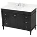 Bennett 48 X 21 X 35 inch Black Vanity Sink Set