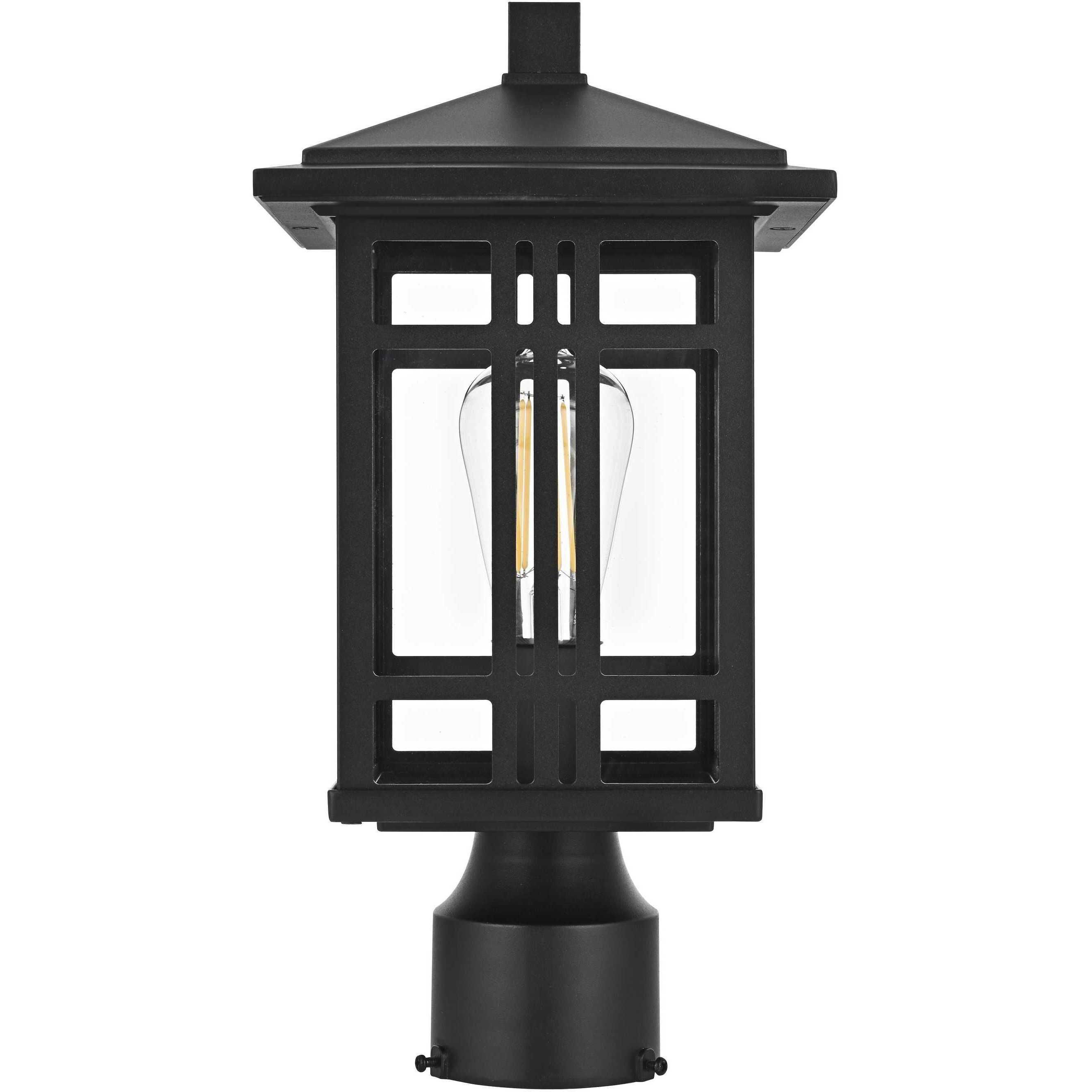 Harley 1 Light 15 inch Black Outdoor Post Light