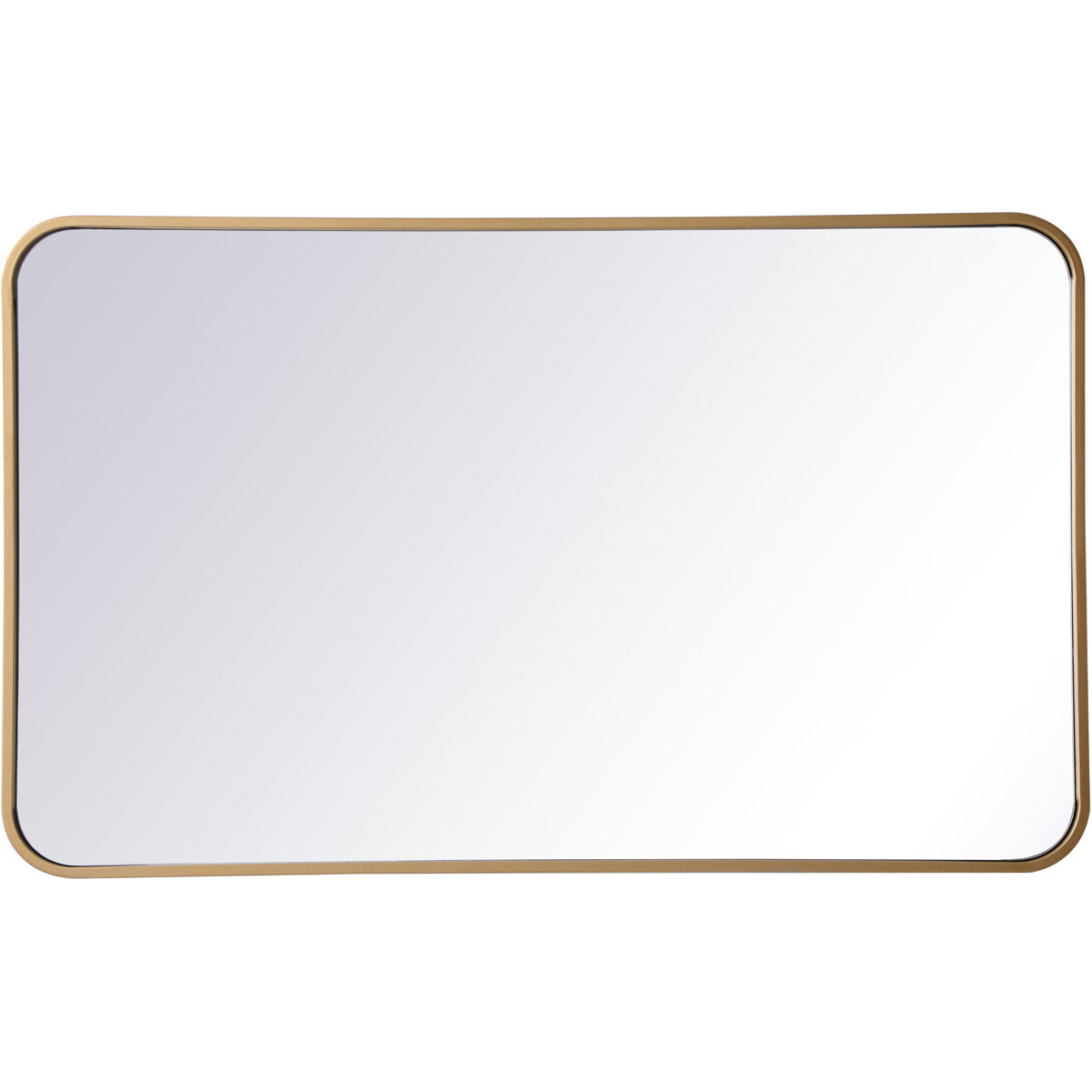 Evermore 36 X 22 inch Brass Mirror