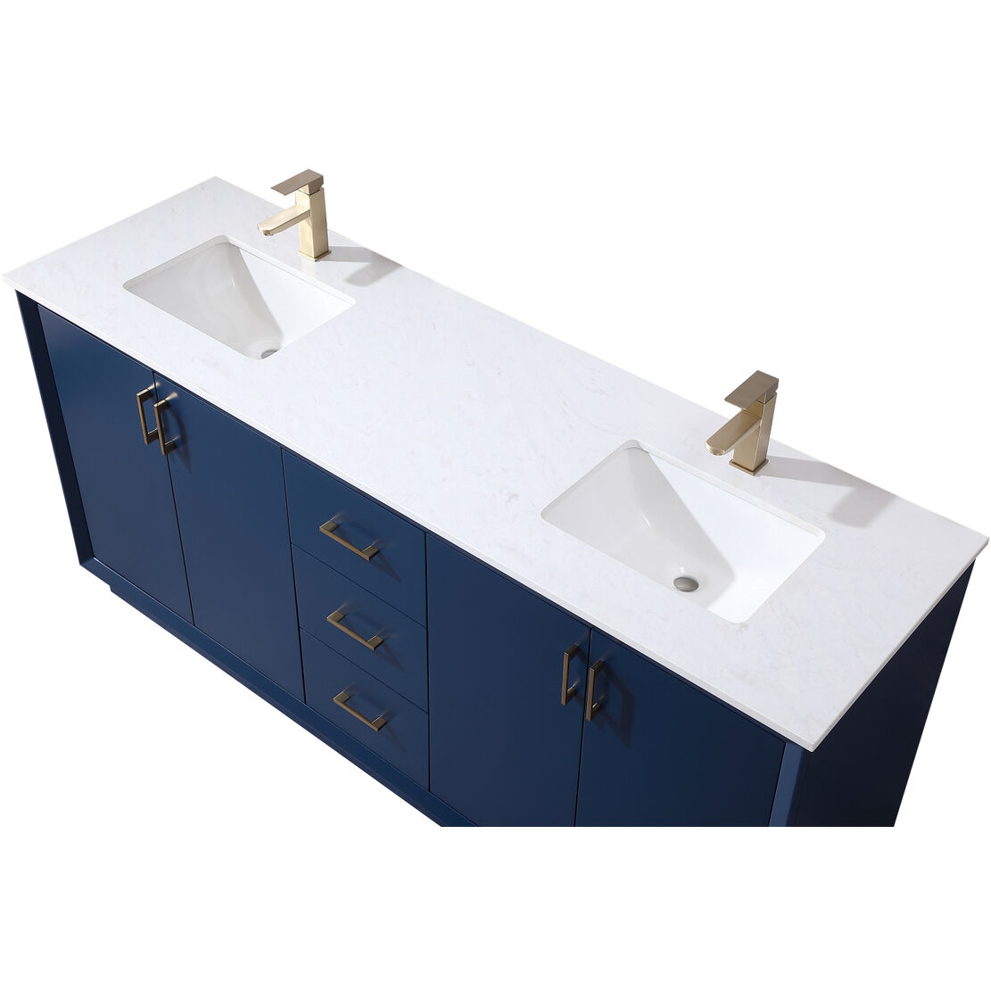Hayes 72 X 22 X 35 inch Blue Vanity Sink Set