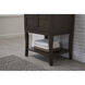 Mason 24 X 33 inch Antique Coffee and Chrome Vanity Set