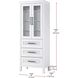 Alina White Bathroom Storage Cabinet