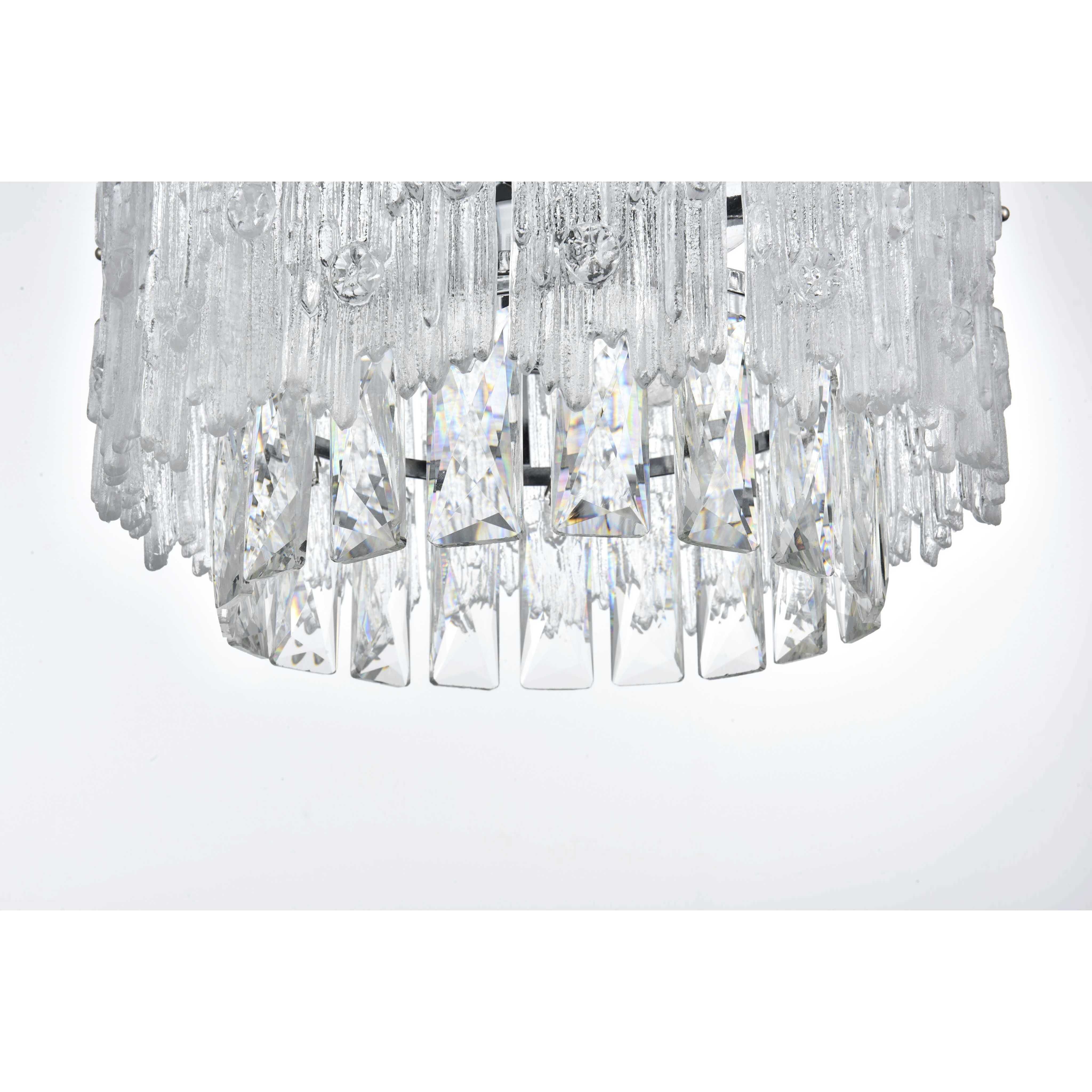 Emilia 3 Light 12 inch Chrome Flush Mount Ceiling Light