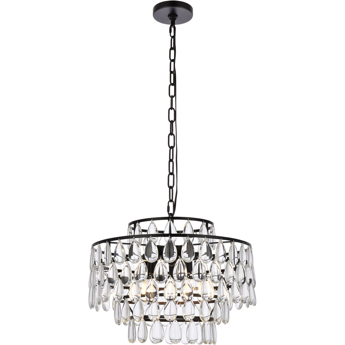 Mila 5 Light 18 inch Black Pendant Ceiling Light
