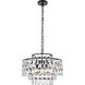 Mila 5 Light 18 inch Black Pendant Ceiling Light
