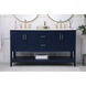 Aubrey 60 X 22 X 34 inch Blue Vanity Sink Set