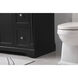 Clarence 42 X 21.5 X 35 inch Black Vanity Sink Set