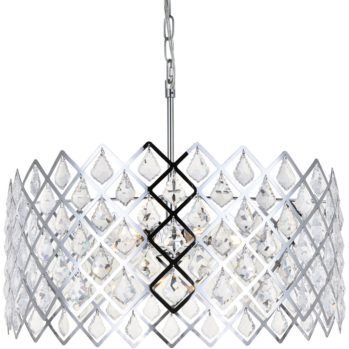 Lyla 5 Light 21 inch Chrome Pendant Ceiling Light