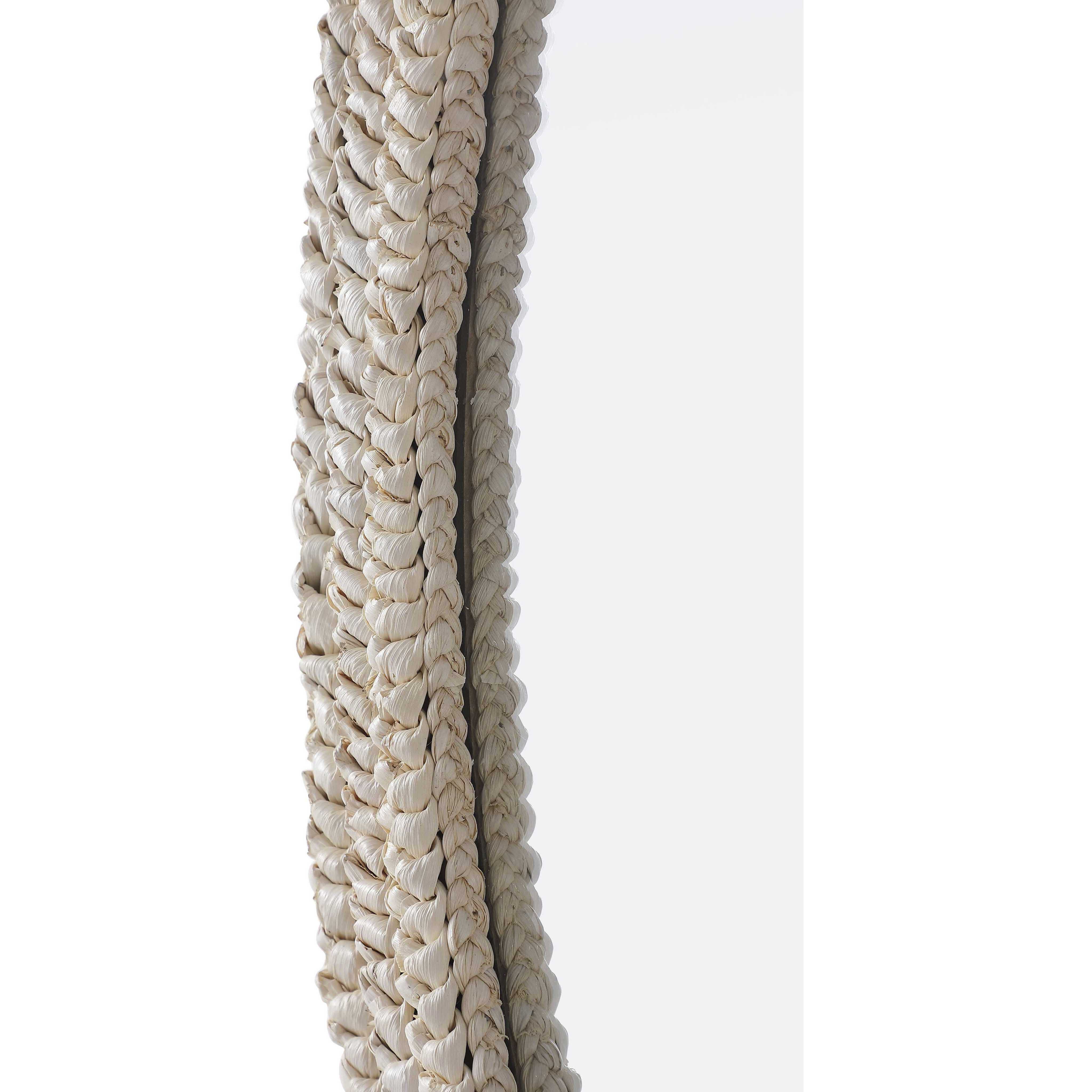 Marlowe 36 X 30 inch Linen White Mirror