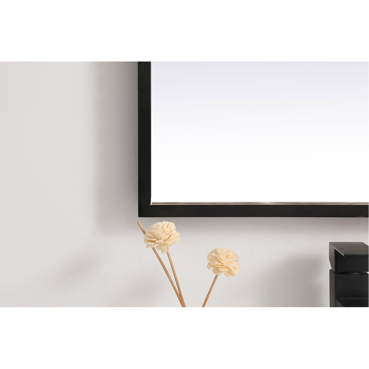 Pier 36 X 18 inch Black LED Mirror