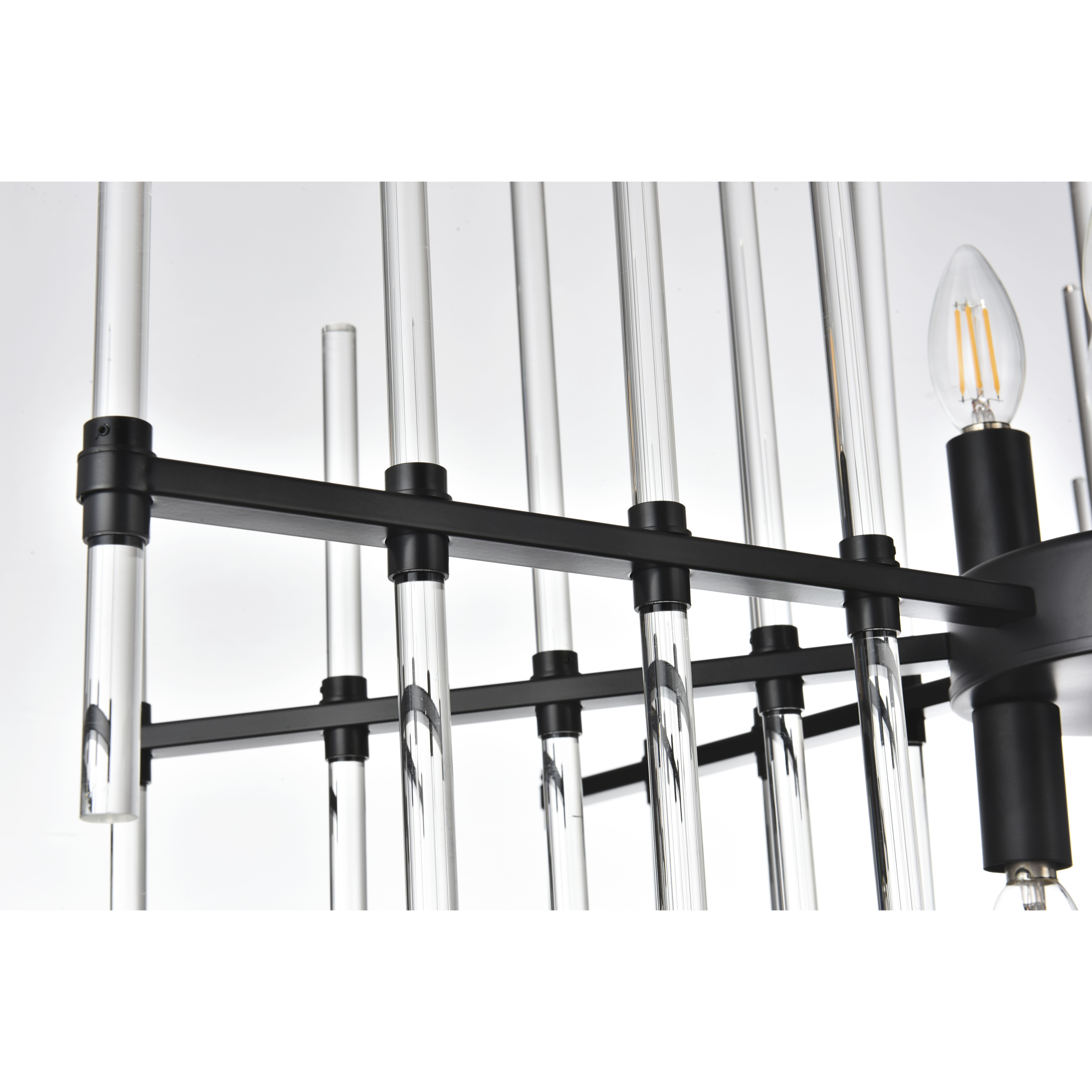Sienna 8 Light 31 inch Black Pendant Ceiling Light