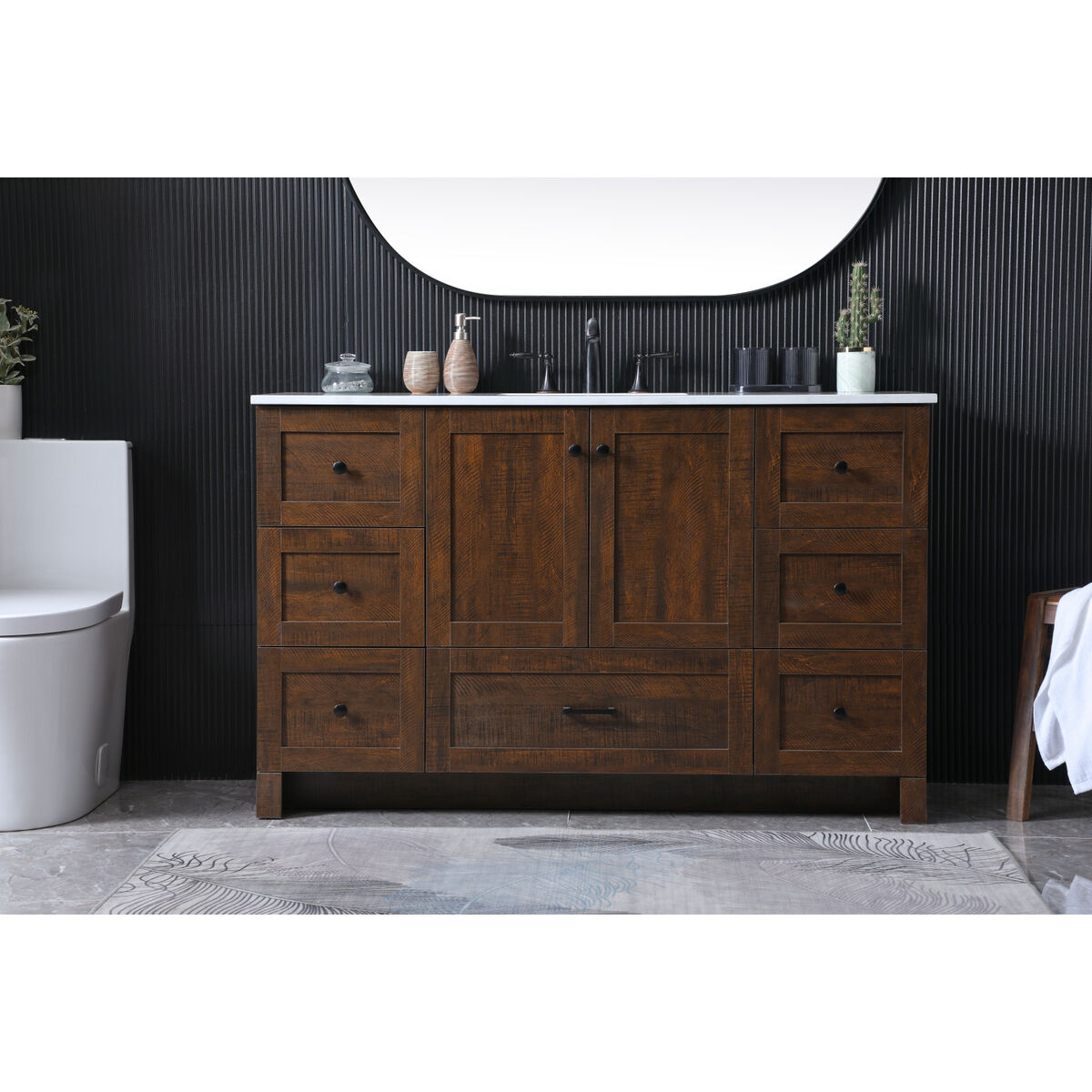 Soma 54 X 19 X 34 inch Expresso Vanity Sink Set