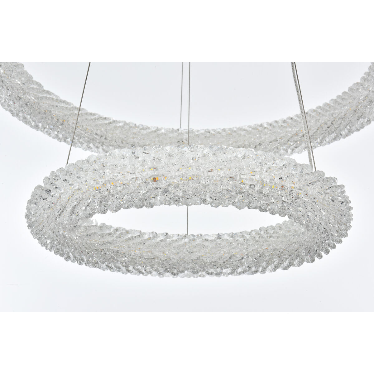 Bowen 2 Light 24 inch Satin Gold Chandelier Ceiling Light