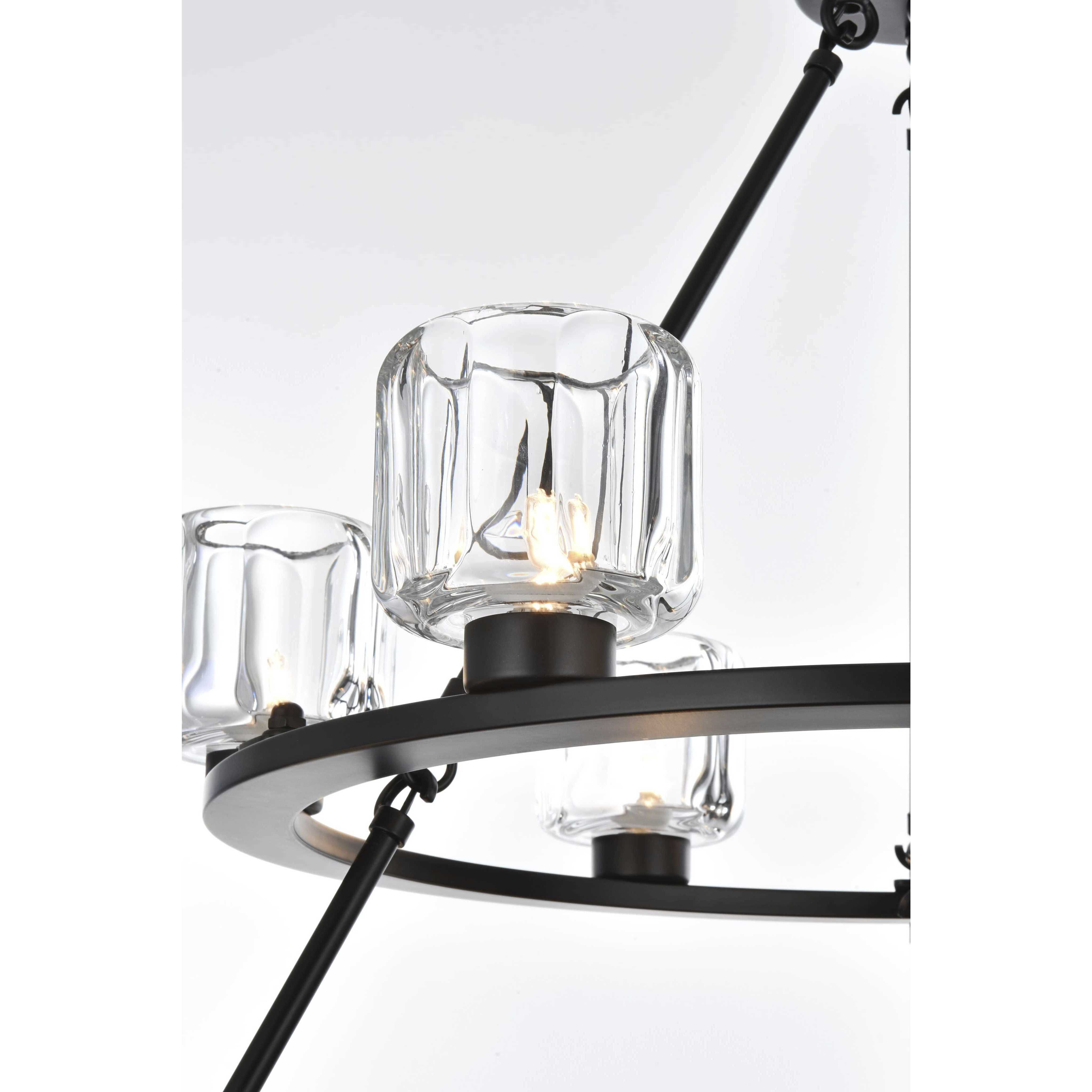 Cadence 15 Light 36 inch Black Chandelier Ceiling Light