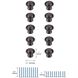Kadea Oil-Rubbed Bronze Hardware Cabinet Knob, Set of 10