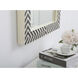 Oullette 36 X 20 inch Chevron Wall Mirror