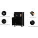 Adian Black Bathroom Storage Cabinet