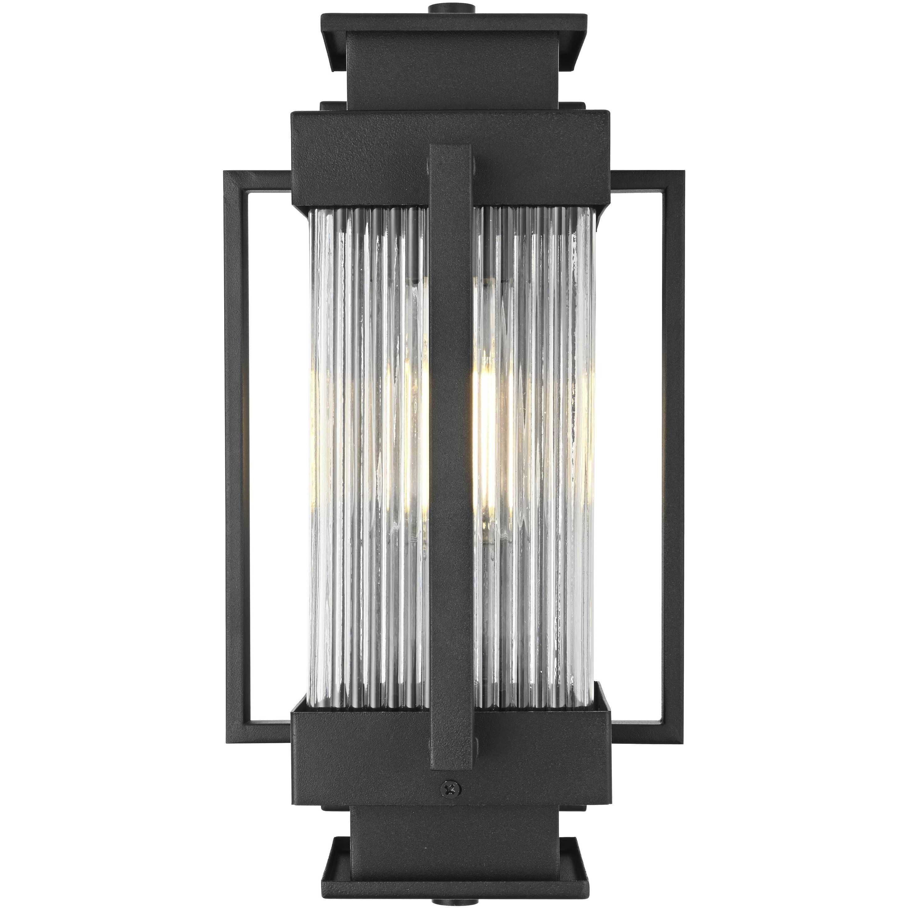 Harlan 1 Light 14 inch Black Outdoor Wall Sconce